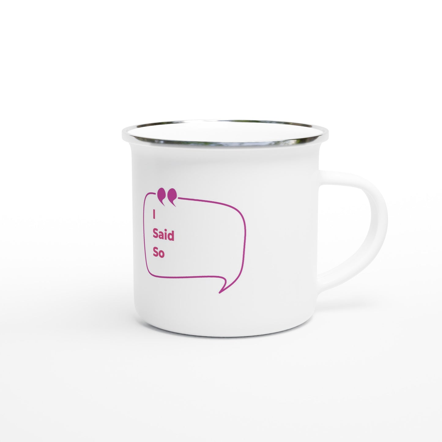 12oz Enamel Mug: A Fast Future Executive's Power Sip